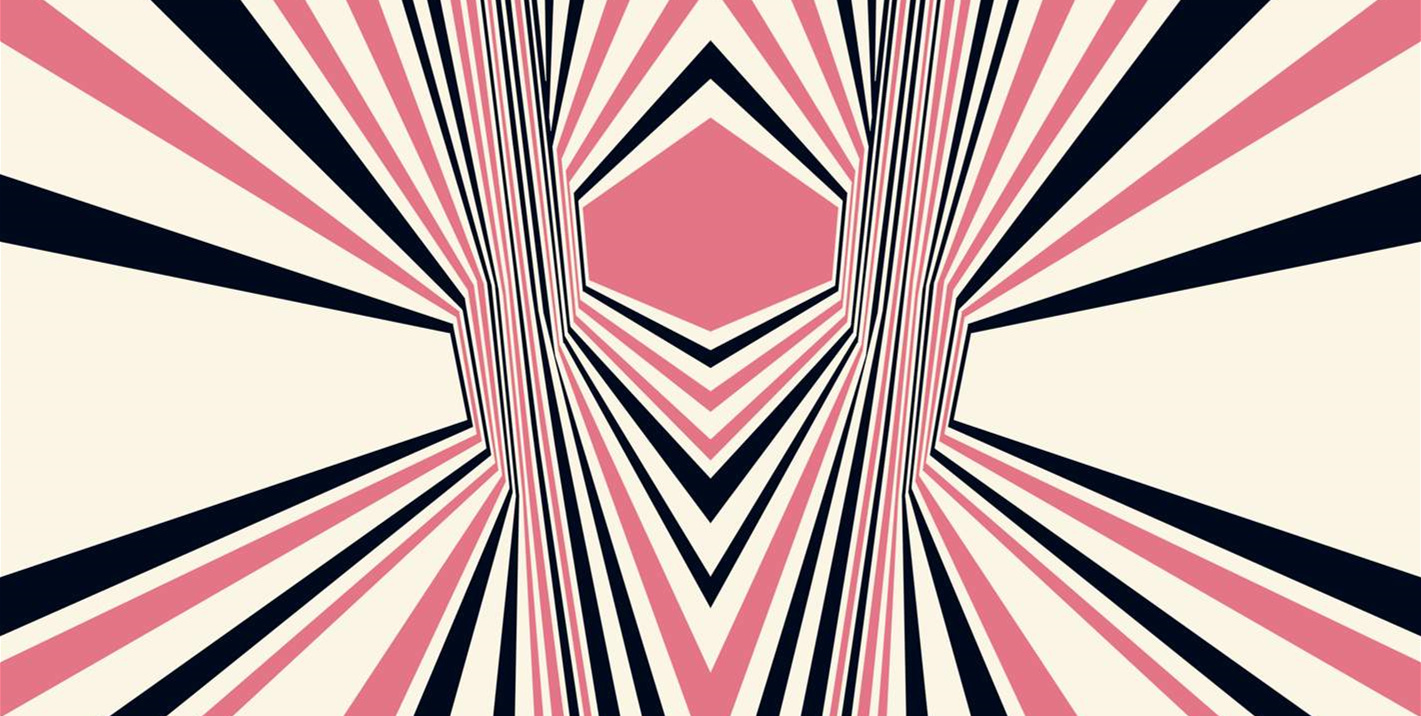 几何放射线条风面料印花素材,适用于潮流服装印花设计