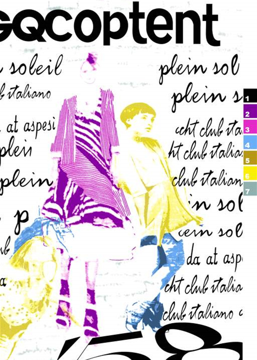 复古拼贴风面料印花素材,适用于服装印花设计与时尚插画