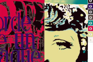 复古波普风面料印花素材，适用于服装印花设计与创意服饰开发