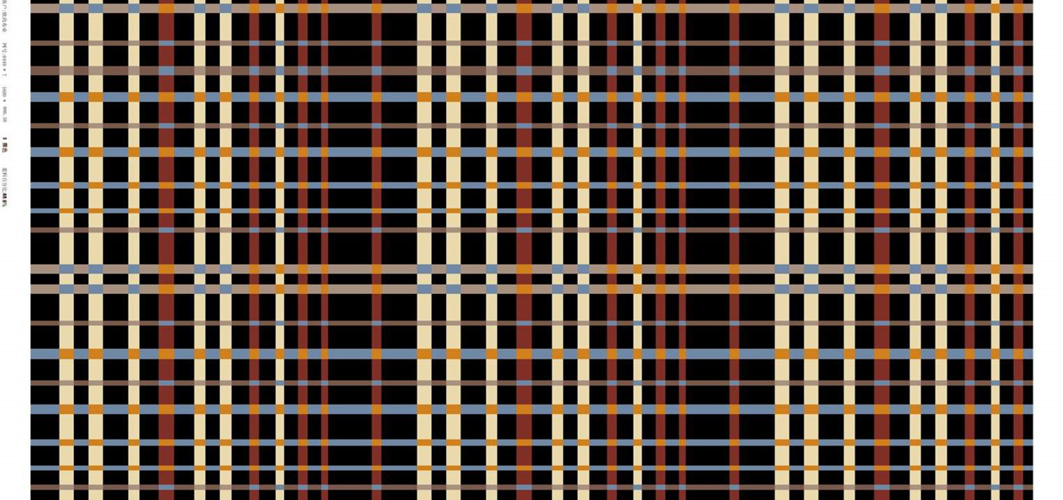 复古格纹面料印花素材图,适用于服装印花设计与数码印染