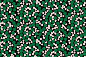 绿色波点律动面料印花素材，适用于休闲服装印花设计