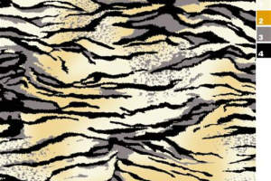 虎纹肌理面料印花素材，适用于服装印花设计的高辨识度花型