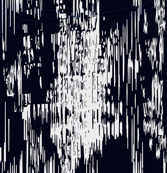 抽象笔触风面料印花素材,适用于服装印花设计的高对比度纹理图