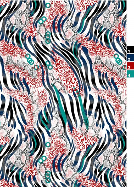 动感混搭风面料印花素材,适用于服装印花设计的高清花型图