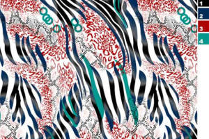 动感混搭风面料印花素材，适用于服装印花设计的高清花型图