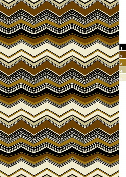 复古波浪条纹面料印花素材,适用于服装印花设计与数码印染