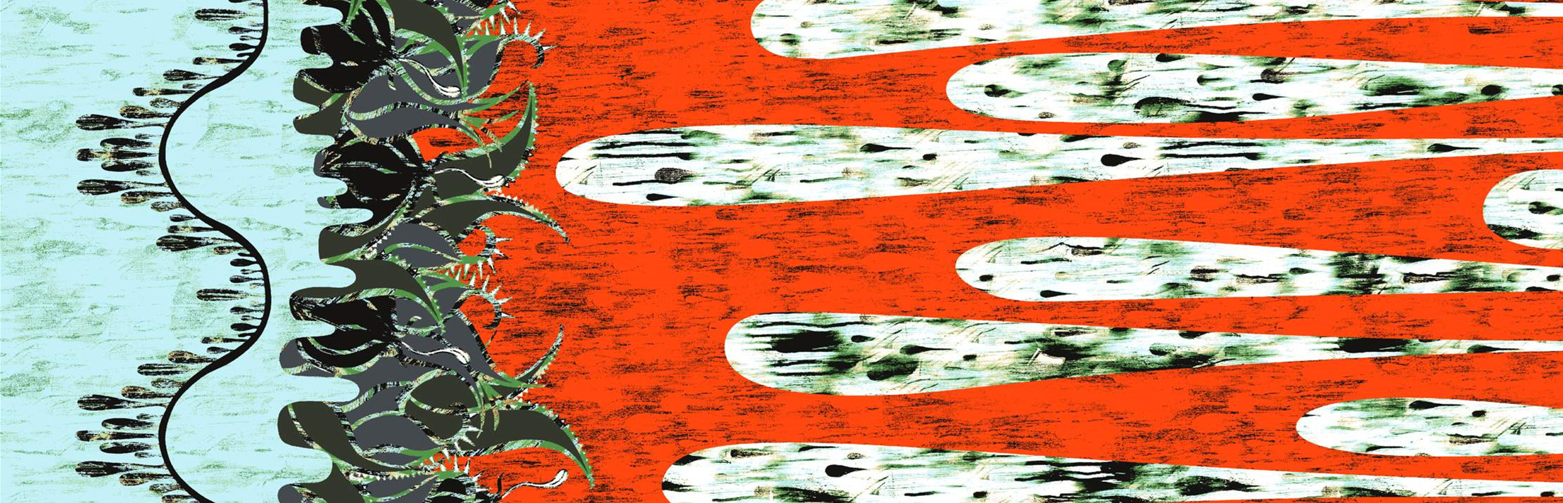 抽象肌理风面料印花素材,适用于服装印花设计的高辨识度花型