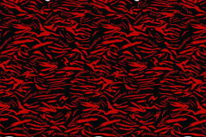 红黑抽象虎纹面料印花素材，适用于潮牌服装印花设计