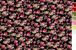 复古小碎花面料印花素材，适用于女装衬衫与连衣裙服装印花设计