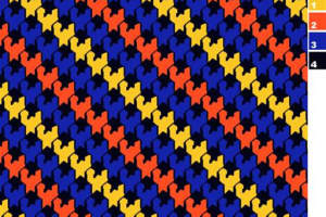 经典千鸟格变奏面料印花素材，适用于服装印花设计与数码印染