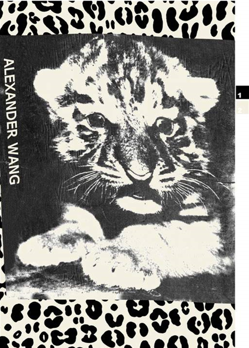 黑白写意虎崽印花素材|服装印花设计灵感来源