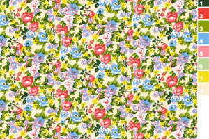 复古小碎花面料印花素材，适用于春夏服装印花设计