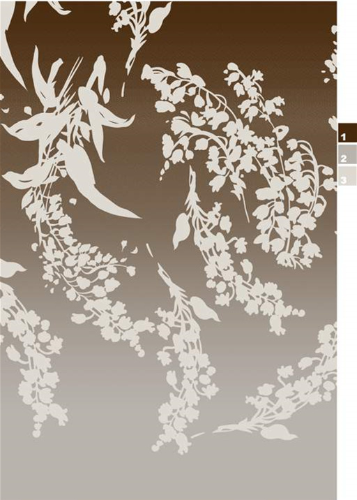 优雅藤蔓花卉面料印花素材,适用于服装印花设计与高端成衣定制