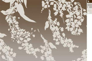 优雅藤蔓花卉面料印花素材，适用于服装印花设计与高端成衣定制