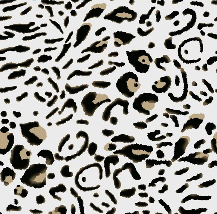 经典豹纹面料印花素材图,适用于服装印花设计与数码印染