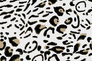 经典豹纹面料印花素材图，适用于服装印花设计与数码印染
