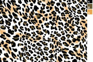 经典豹纹面料印花素材图，适用于服装印花设计与数码印染