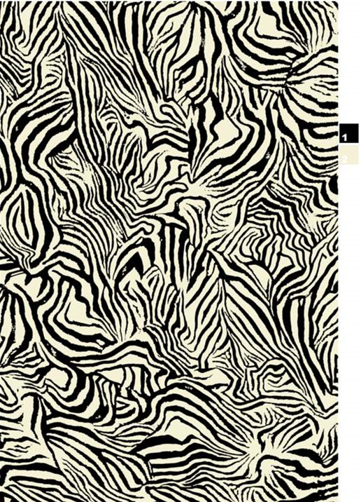 斑马纹抽象变形面料印花素材,适用于服装印花设计与数码印制