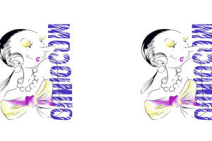 复古卡通人物面料印花素材，适用于T恤与童装服装印花设计