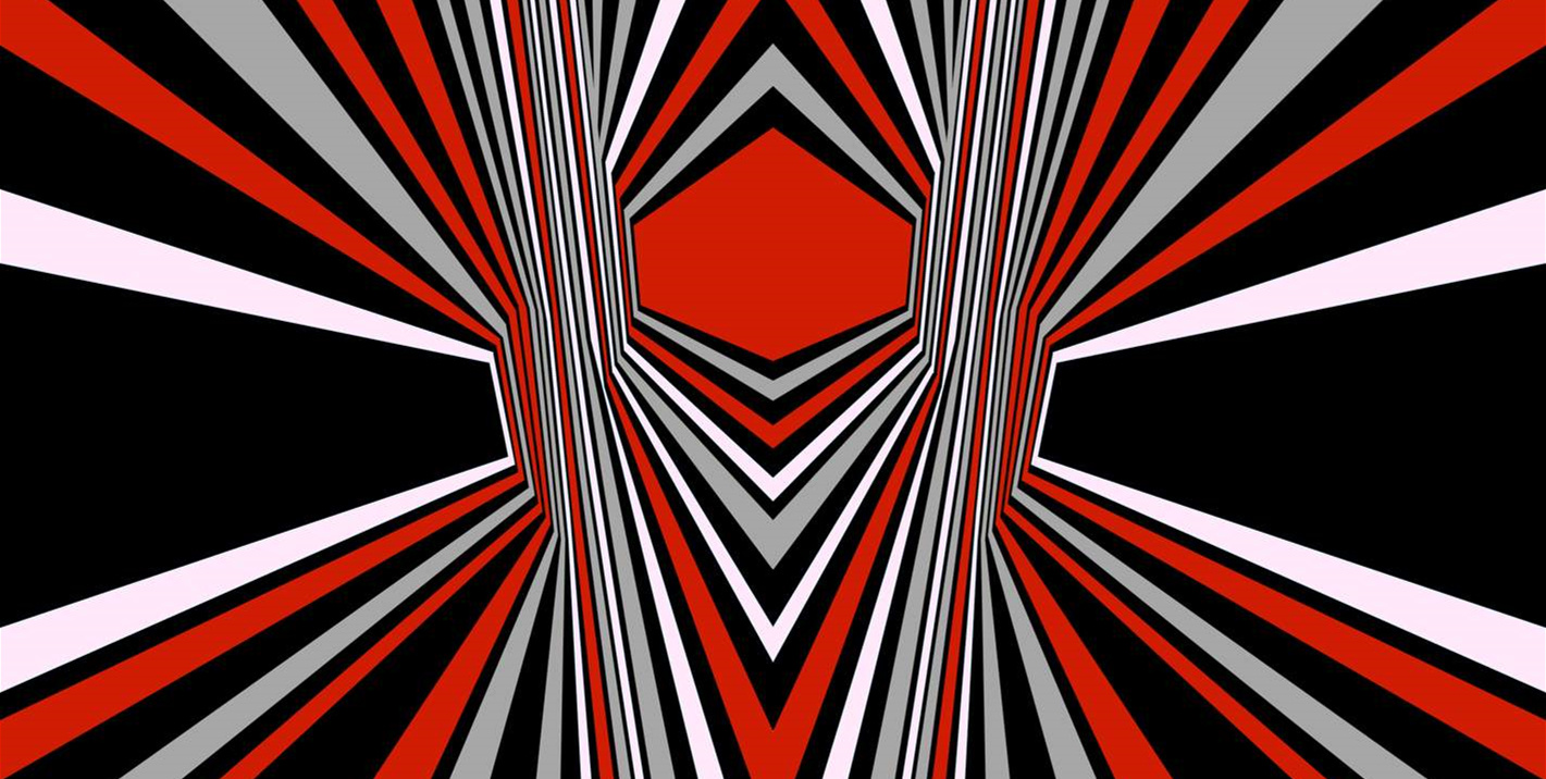 几何放射线条风面料印花素材,适用于潮牌服装印花设计