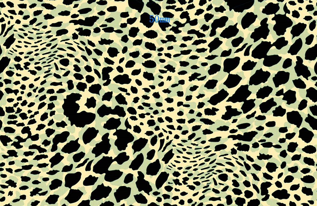 复古波点豹纹面料印花素材,适用于服装印花设计与数码印染