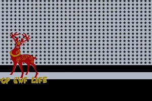 红鹿波普风面料印花素材，适用于服装印花设计与潮流服饰开发