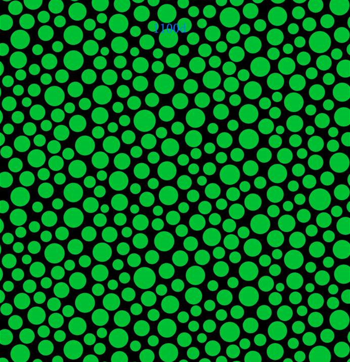 高对比度绿色波点面料印花素材,适用于潮流服装印花设计
