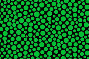 高对比度绿色波点面料印花素材，适用于潮流服装印花设计