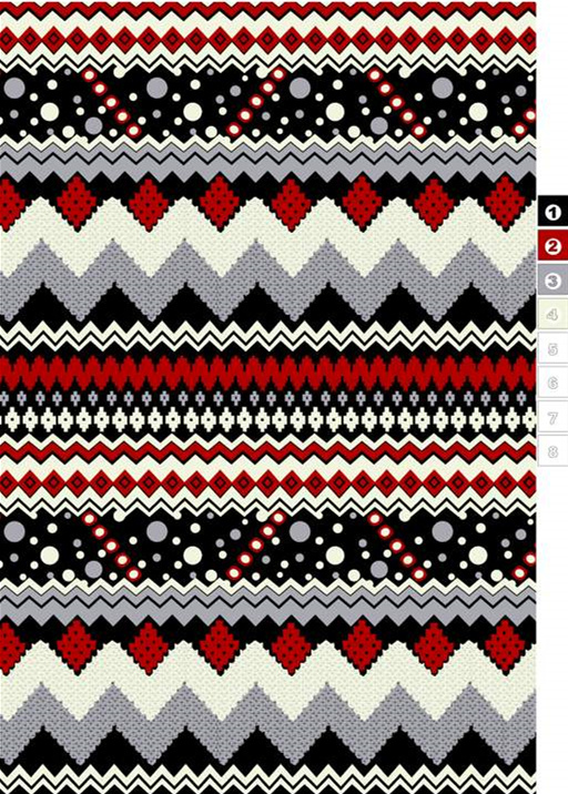 民族风几何条纹面料印花素材,适用于服装印花设计与批量生产