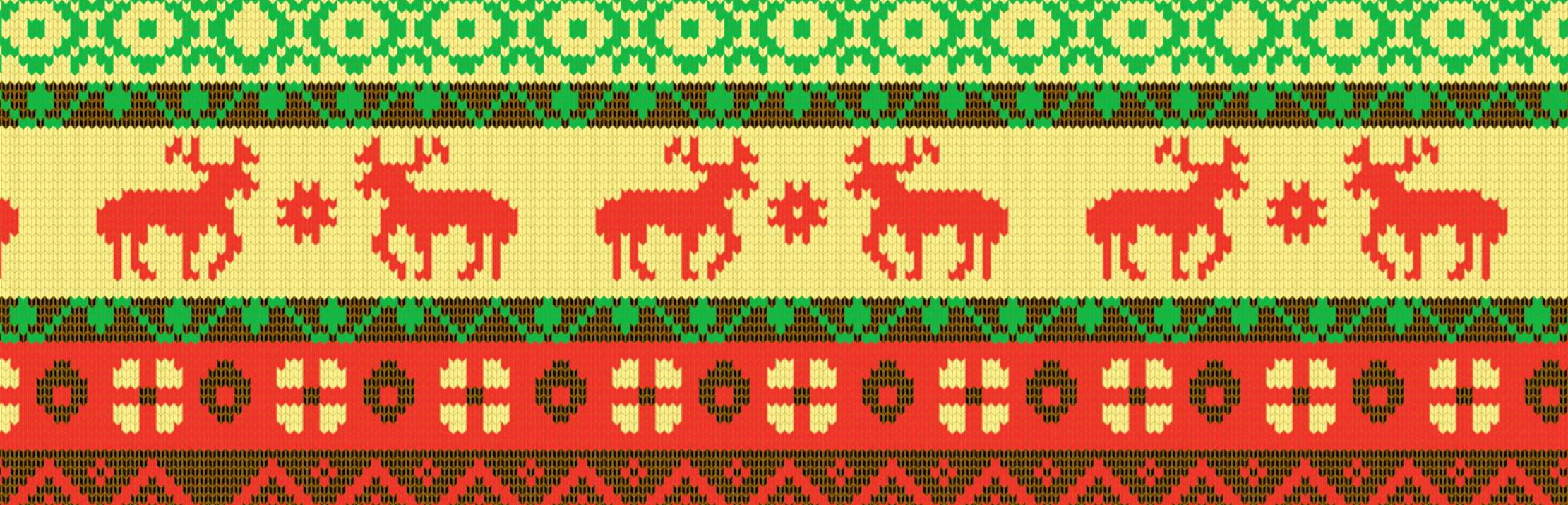 北欧风圣诞驯鹿针织纹理面料印花素材,适用于毛衣服装印花设计