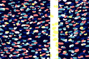 抽象斑点风面料印花素材，适用于休闲服装印花设计