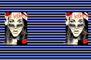 复古波普风女性肖像面料印花素材，适用于T恤与潮牌服装印花设计