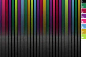 彩虹竖条纹面料印花素材，适用于时尚服装印花设计