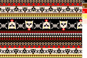 复古骷髅猫头鹰条纹面料印花素材，适用于服装印花设计