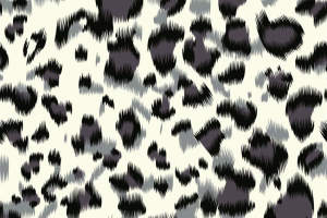 复古手绘风豹纹面料印花素材，适用于服装印花设计与数码印染
