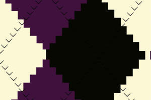 几何像素风面料印花素材，适用于现代简约服装印花设计