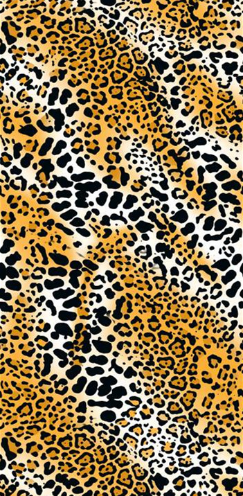 豹纹渐变面料印花素材,适用于时尚服装印花设计
