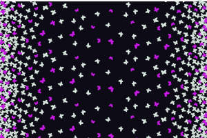 梦幻蝴蝶渐变面料印花素材，适用于服装印花设计与数码印染