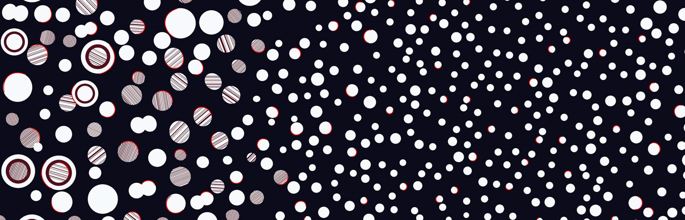 抽象几何圆点面料印花素材,适用于服装印花设计与数码印染