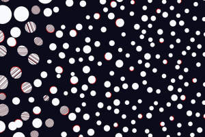 抽象几何圆点面料印花素材，适用于服装印花设计与数码印染