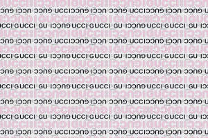 GUCCI字母重复排列面料印花素材，适用于服装印花设计