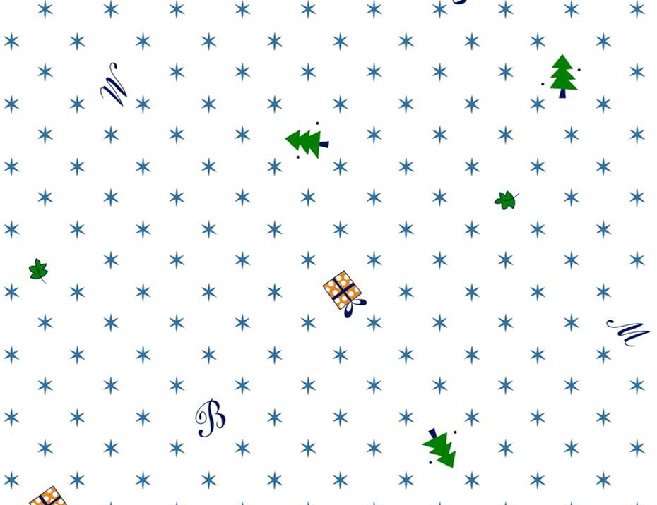 清新圣诞风面料印花素材,适用于儿童服装与节日主题服饰设计