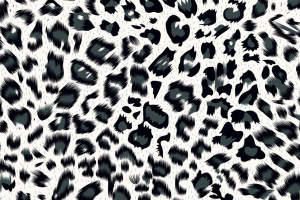 经典豹纹面料印花素材图，适用于服装印花设计与数码印染