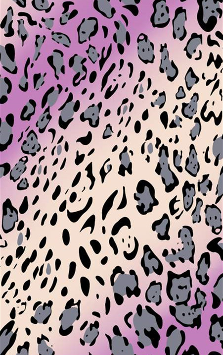 渐变紫灰豹纹面料印花素材,适用于时尚服装印花设计
