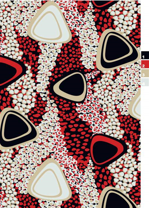 抽象几何三角纹理面料印花素材,适用于时尚服装印花设计