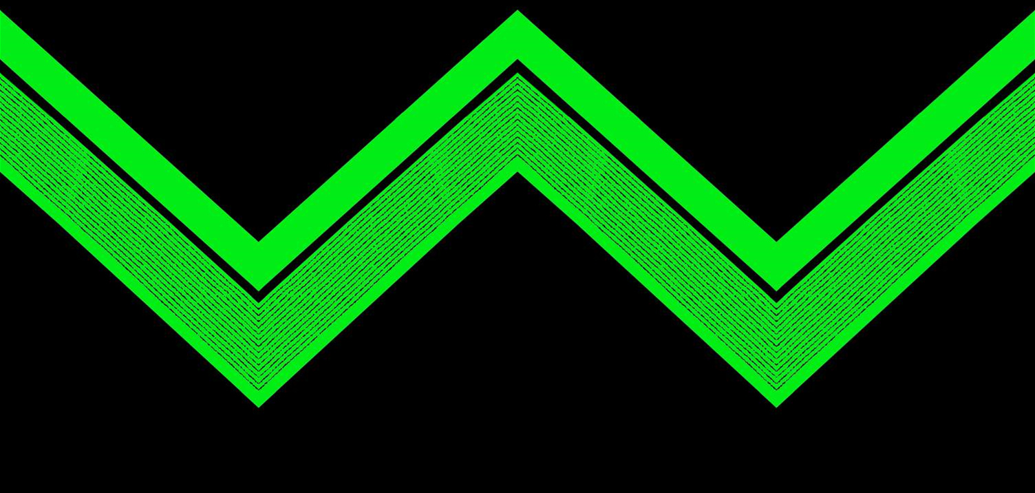 荧光绿锯齿波浪纹面料印花素材,适用于运动休闲服装印花设计