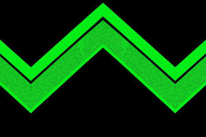 荧光绿锯齿波浪纹面料印花素材，适用于运动休闲服装印花设计