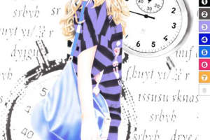 复古手绘风面料印花素材，适用于T恤与连衣裙的服装印花设计