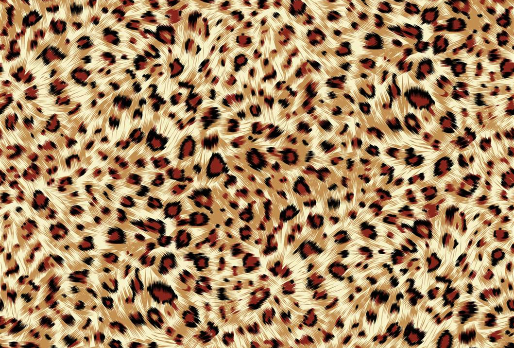 经典豹纹面料印花素材图,适用于服装印花设计与数码印染