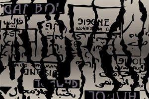 抽象涂鸦风面料印花素材，适用于潮牌服装印花设计